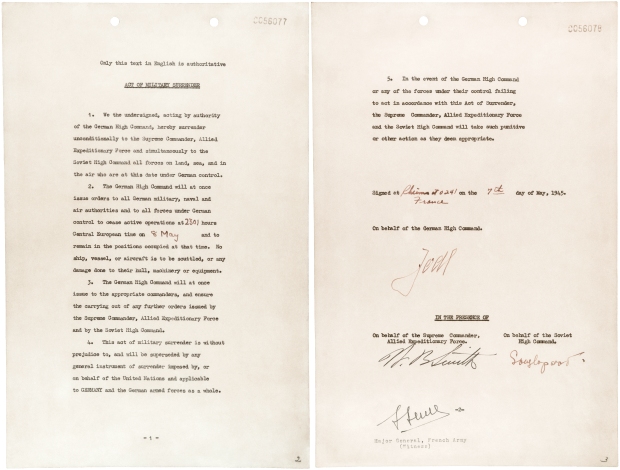 German Surrender Document